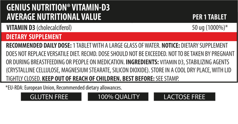 Vitamin D3 90caps/90 serv