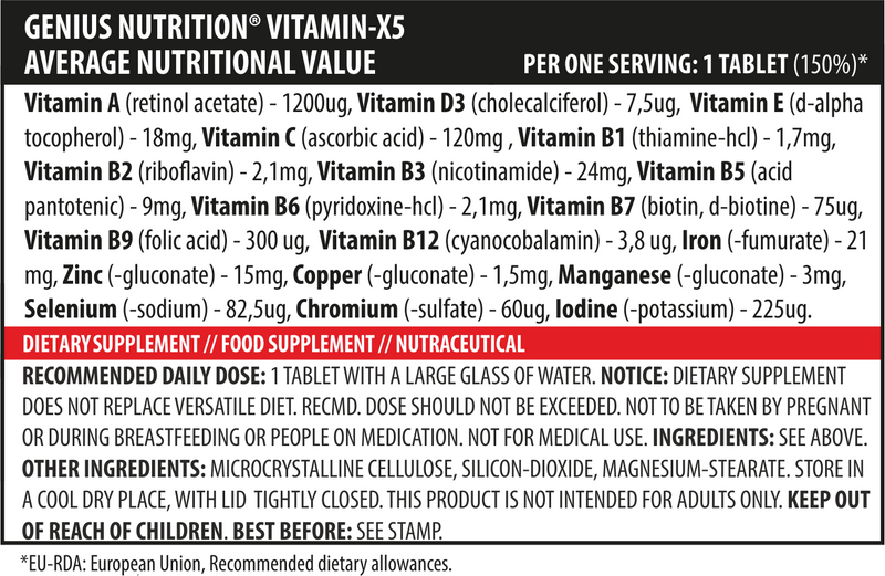 Vitamin-X5 120tabs/120 serv